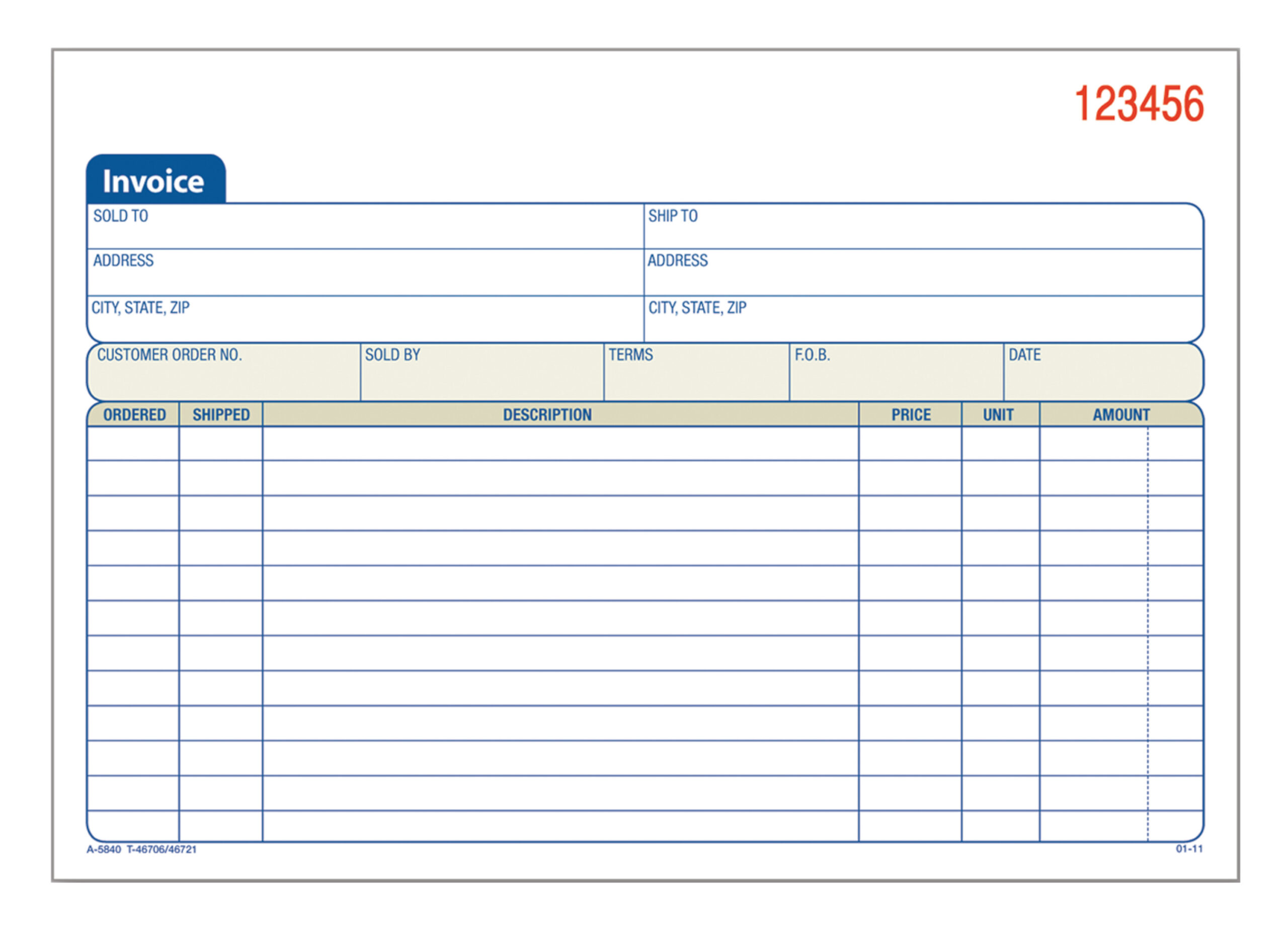 sample walmart invoice template