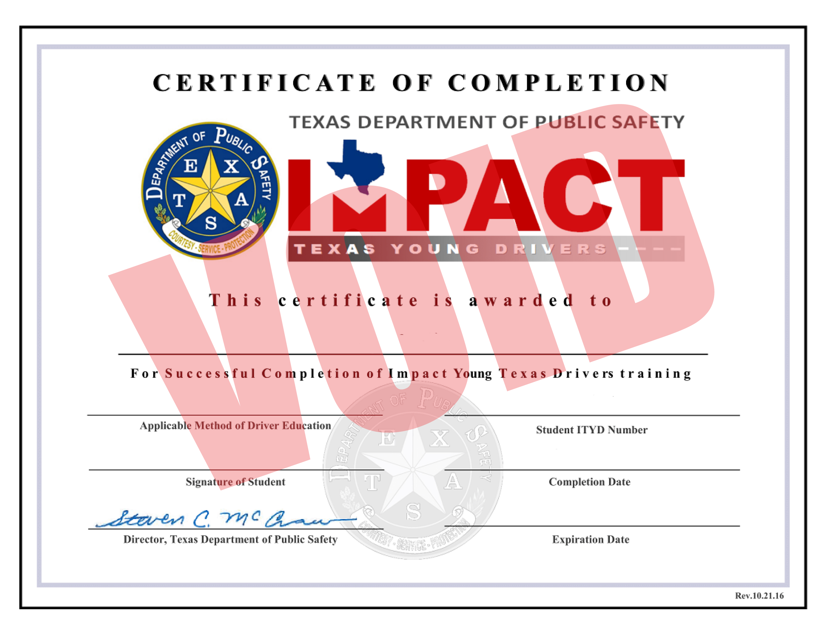 sample driver education completion certificate template