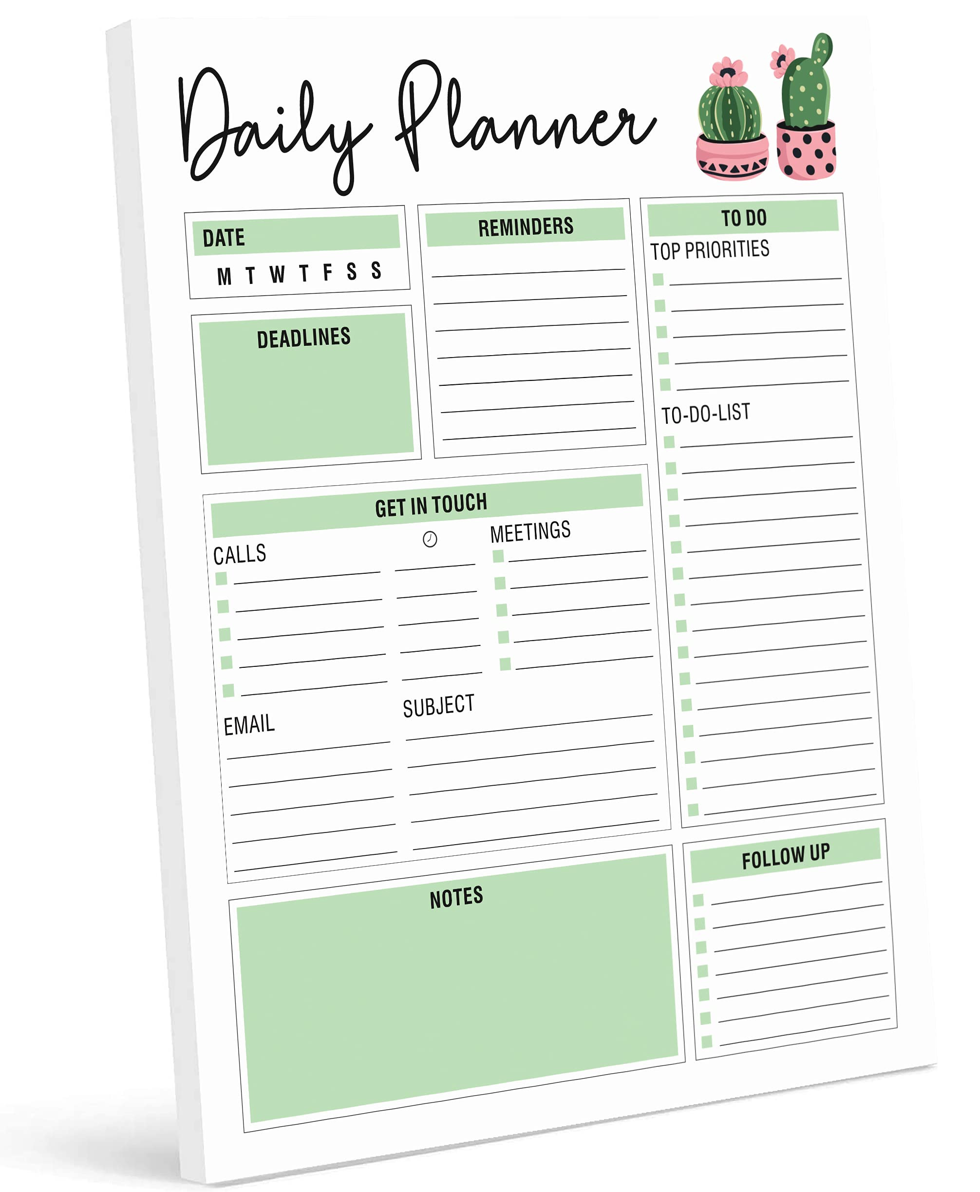 sample work daily planner template