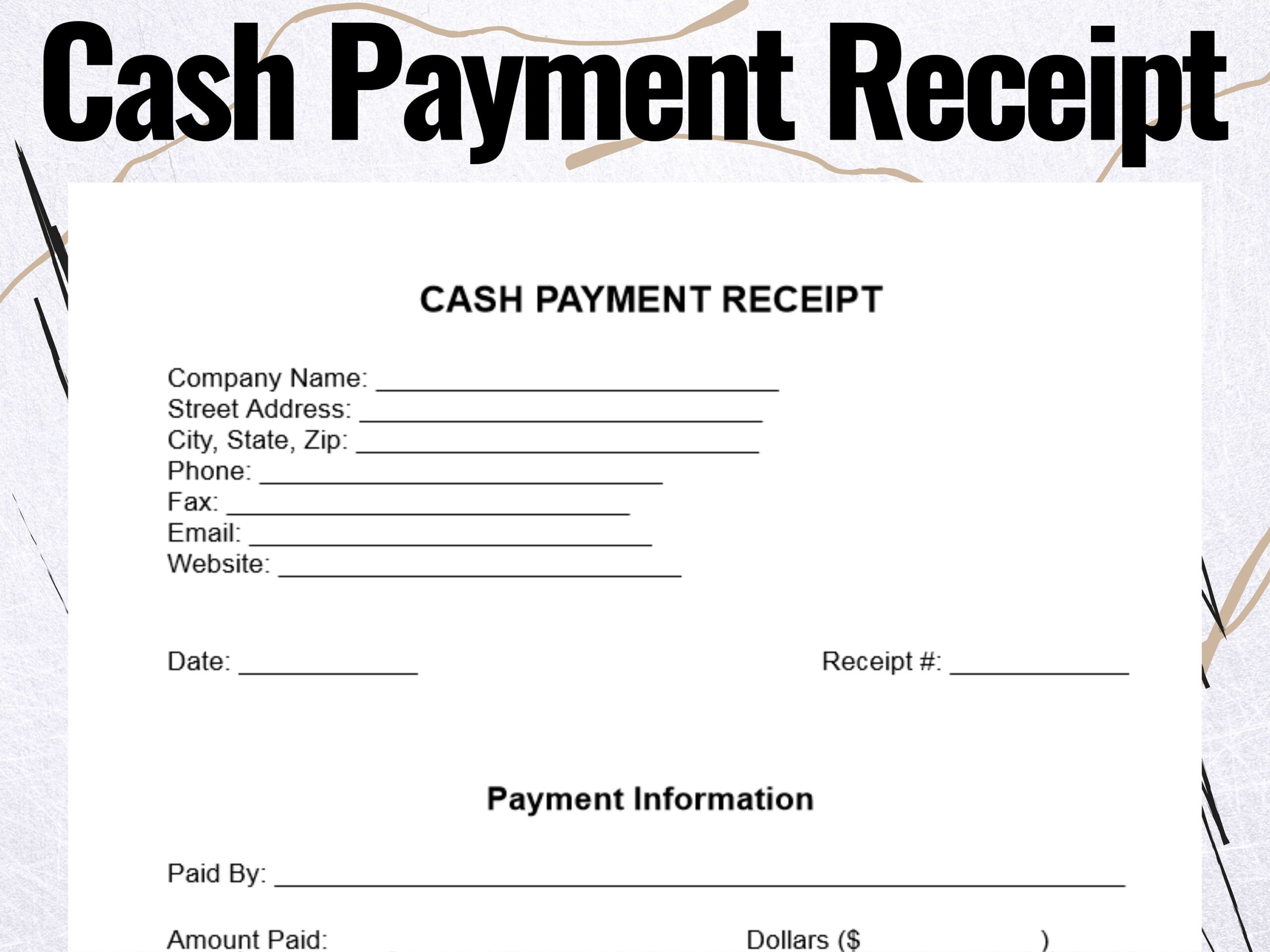 Cash Receipt