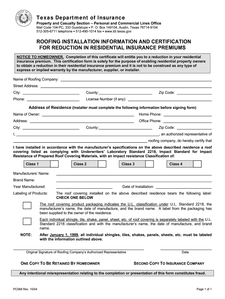 sample roof completion certificate template