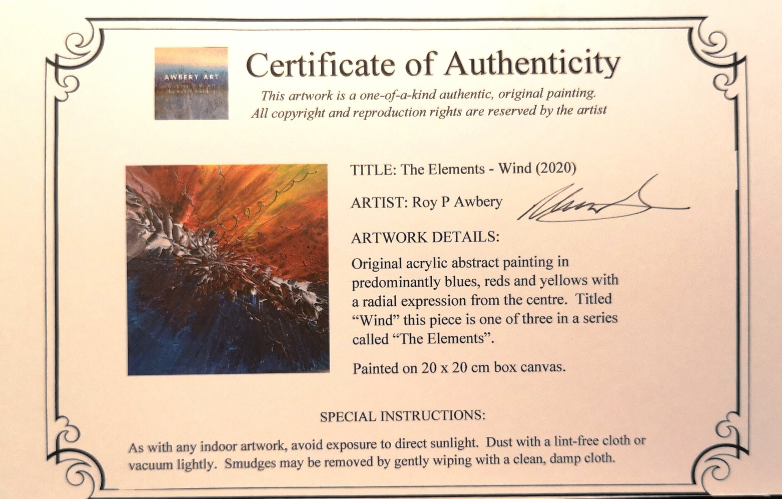 sample authenticity certificate template