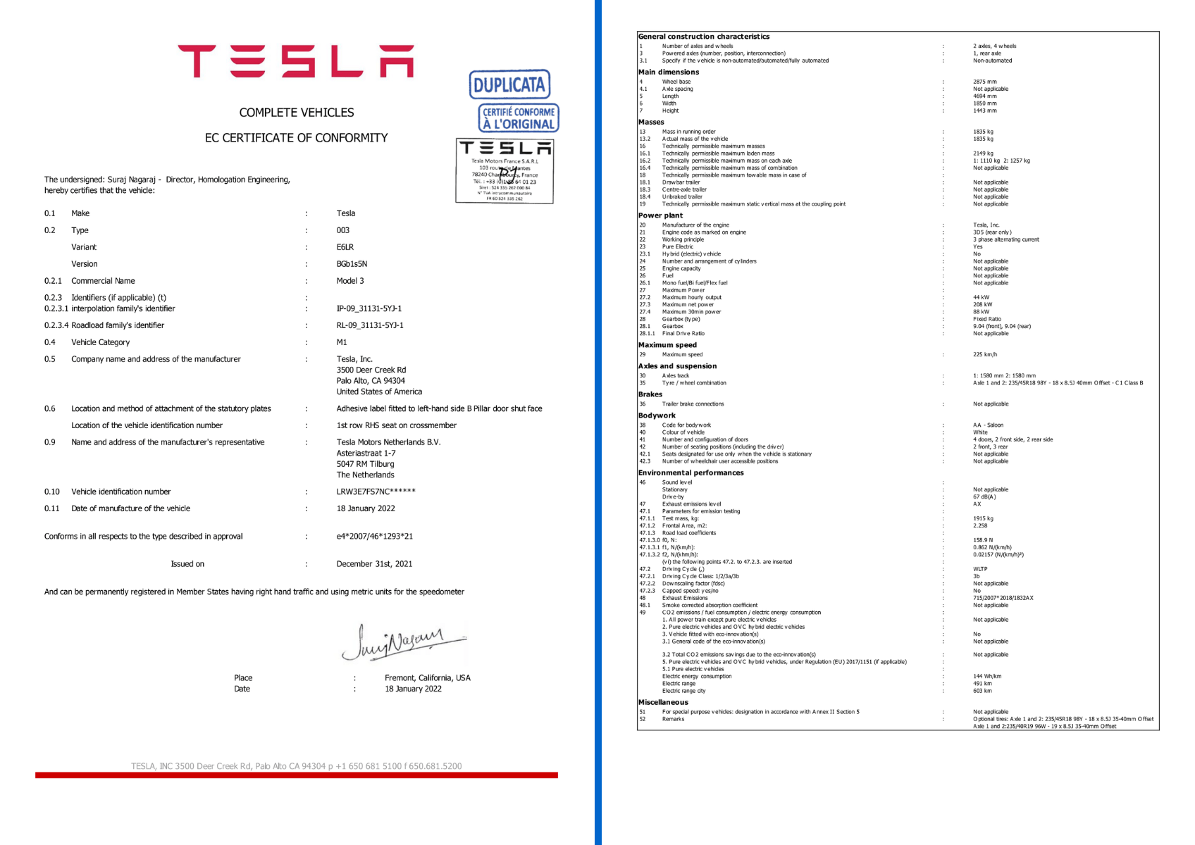 sample conformity certificate template