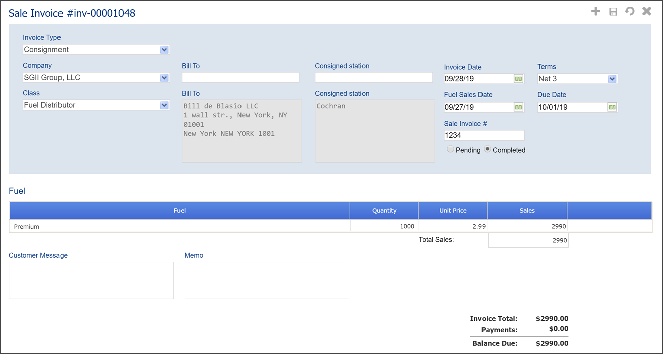 sample consignment invoice template