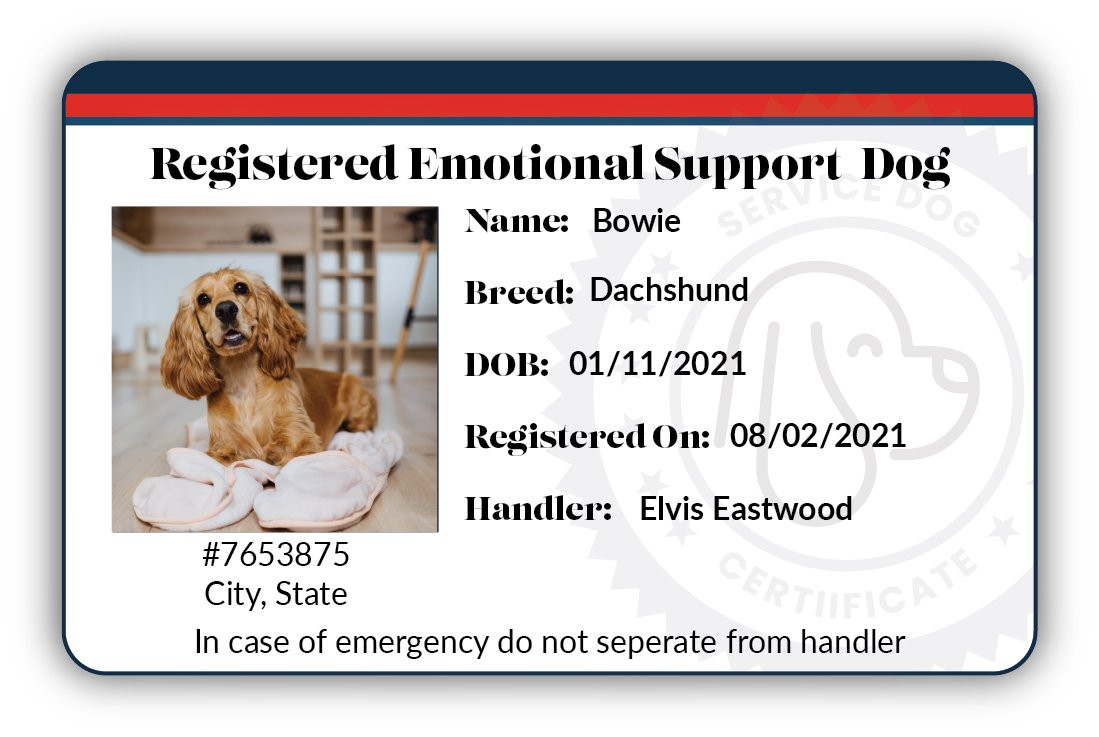 sample Emotional Support Animal Certificate template