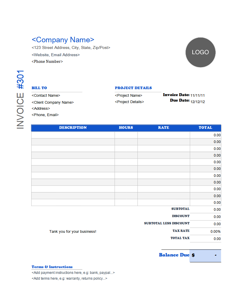 mechanic invoice template