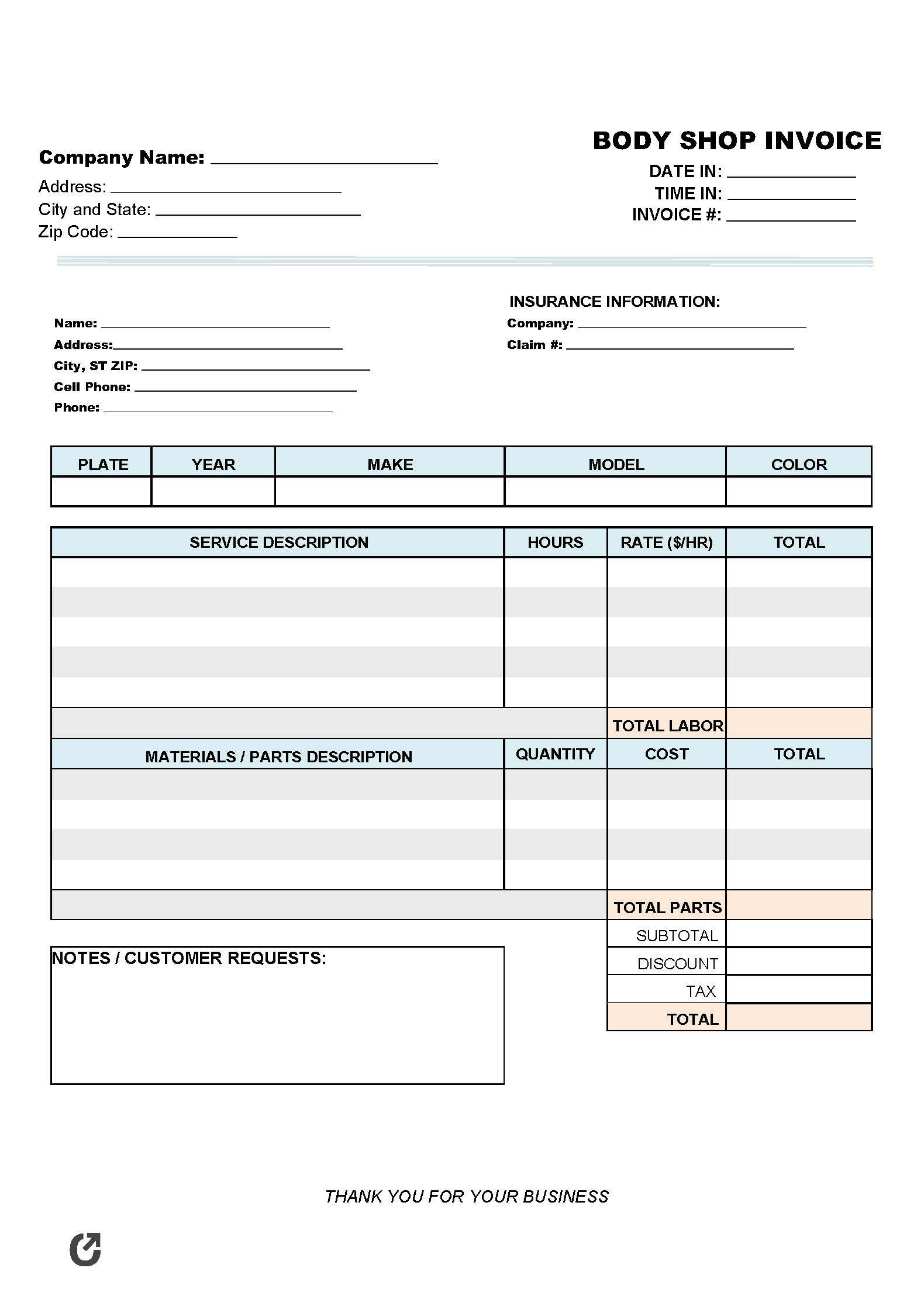 sample welding invoice template