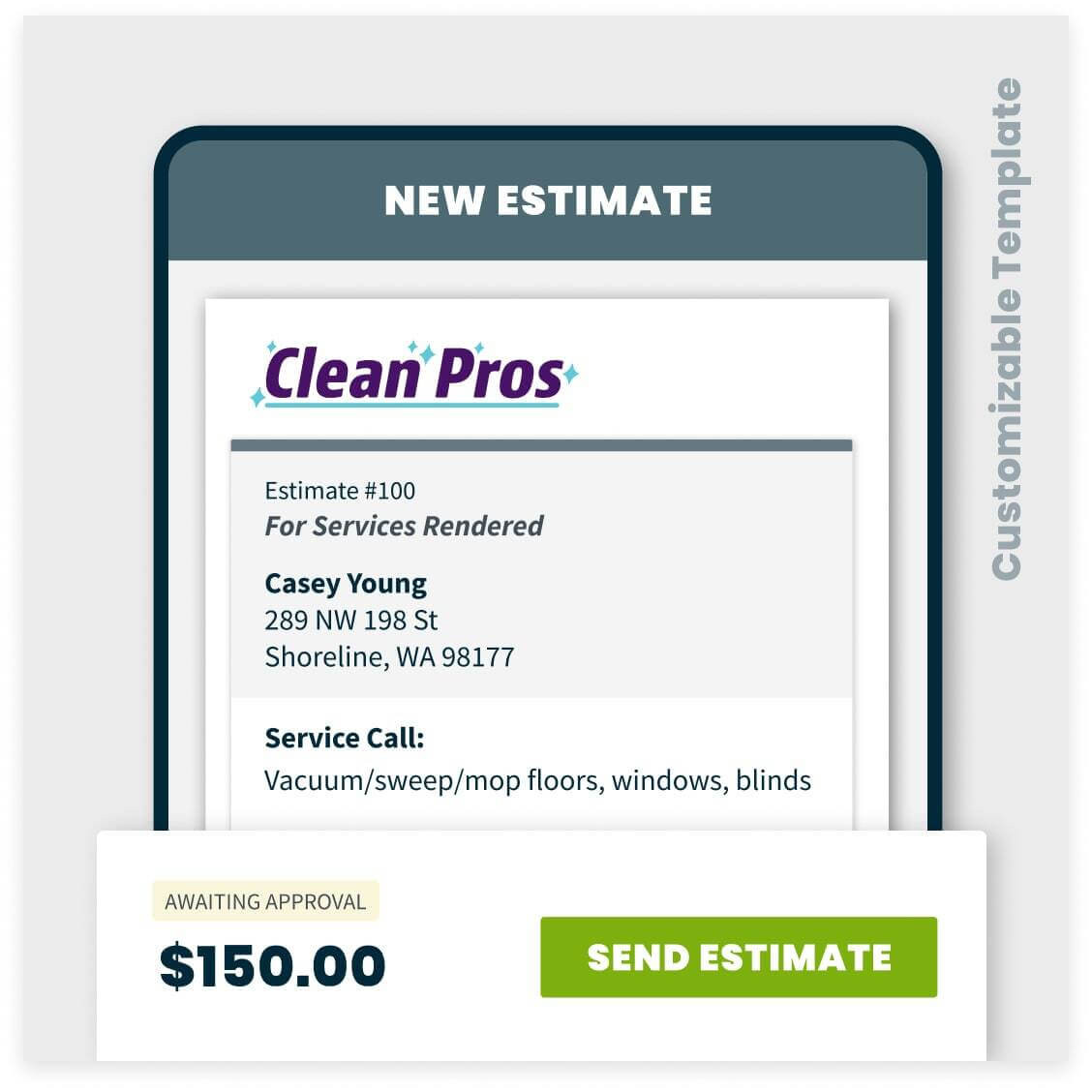 sample cleaning estimate template