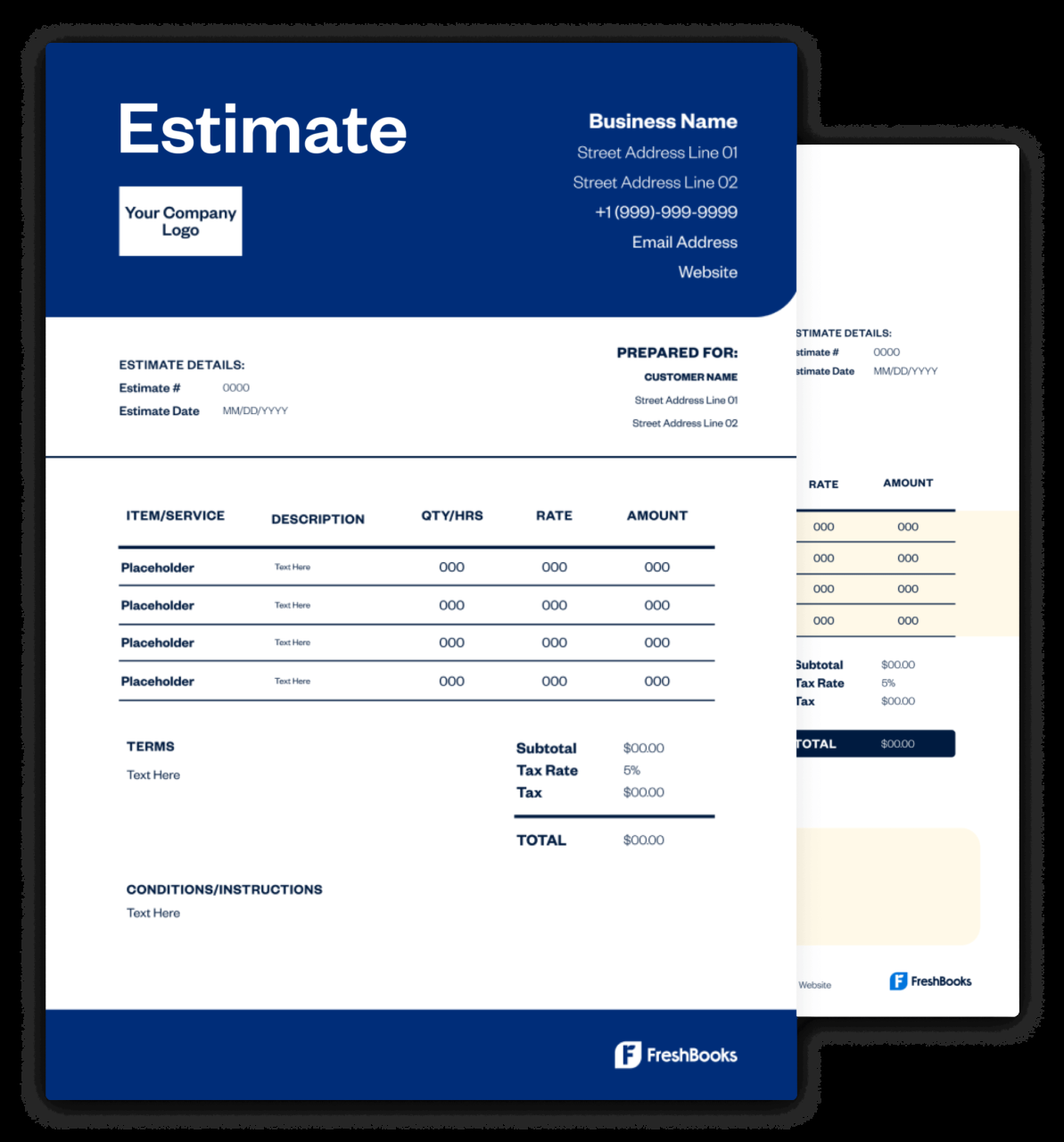 sample flooring estimate template