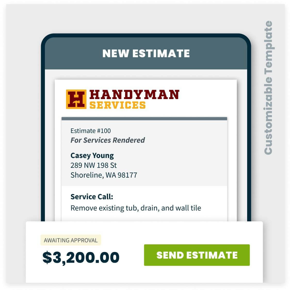 sample handyman estimate template