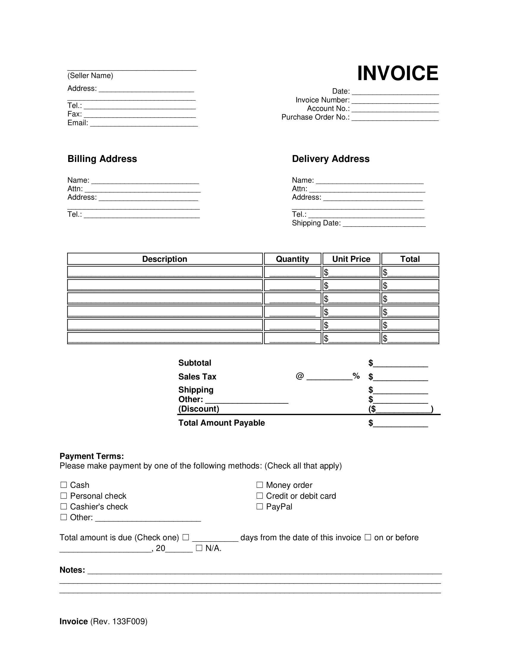 attorney invoice template