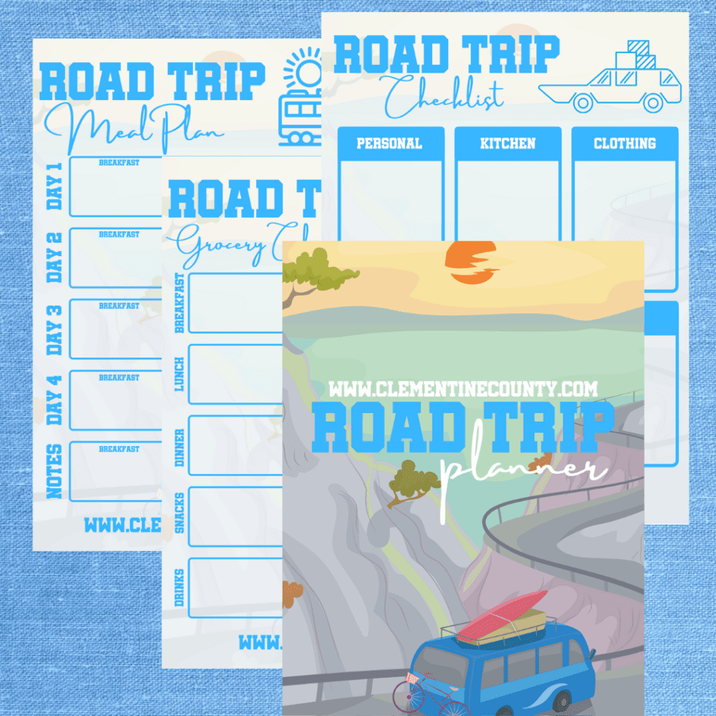 sample road trip planning template