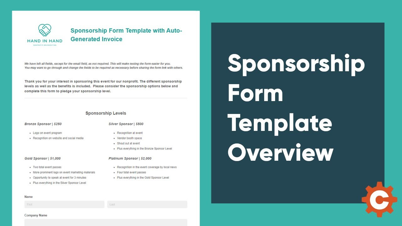 sample sponsorship invoice template