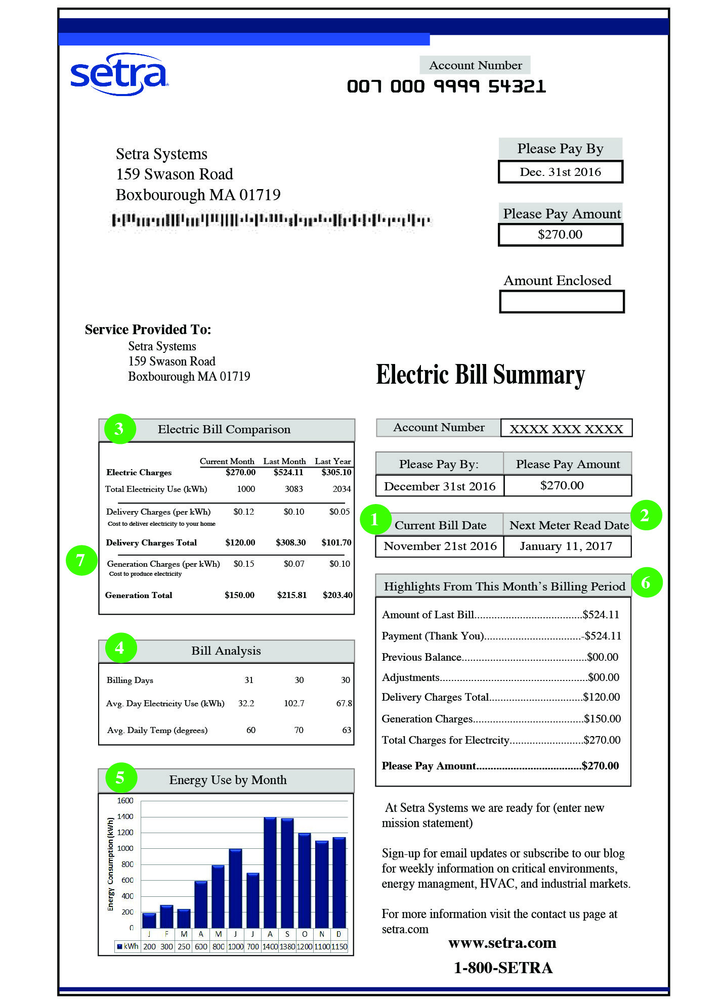 sample electricity invoice template