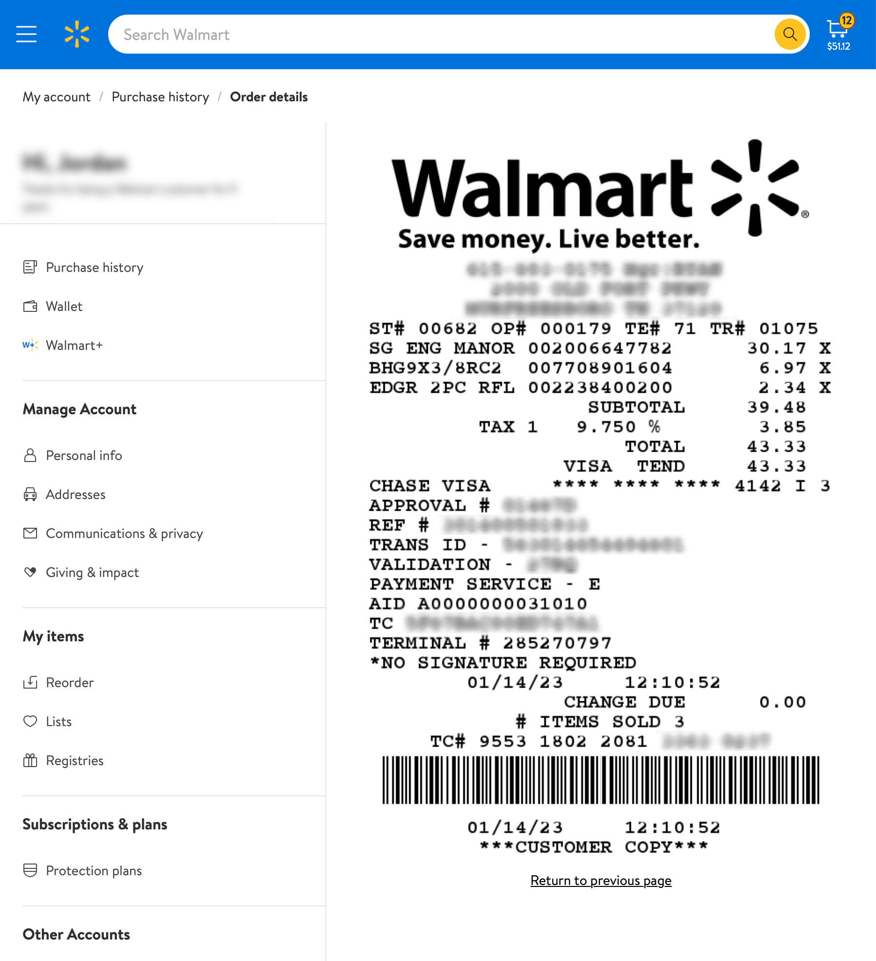 sample walmart invoice template