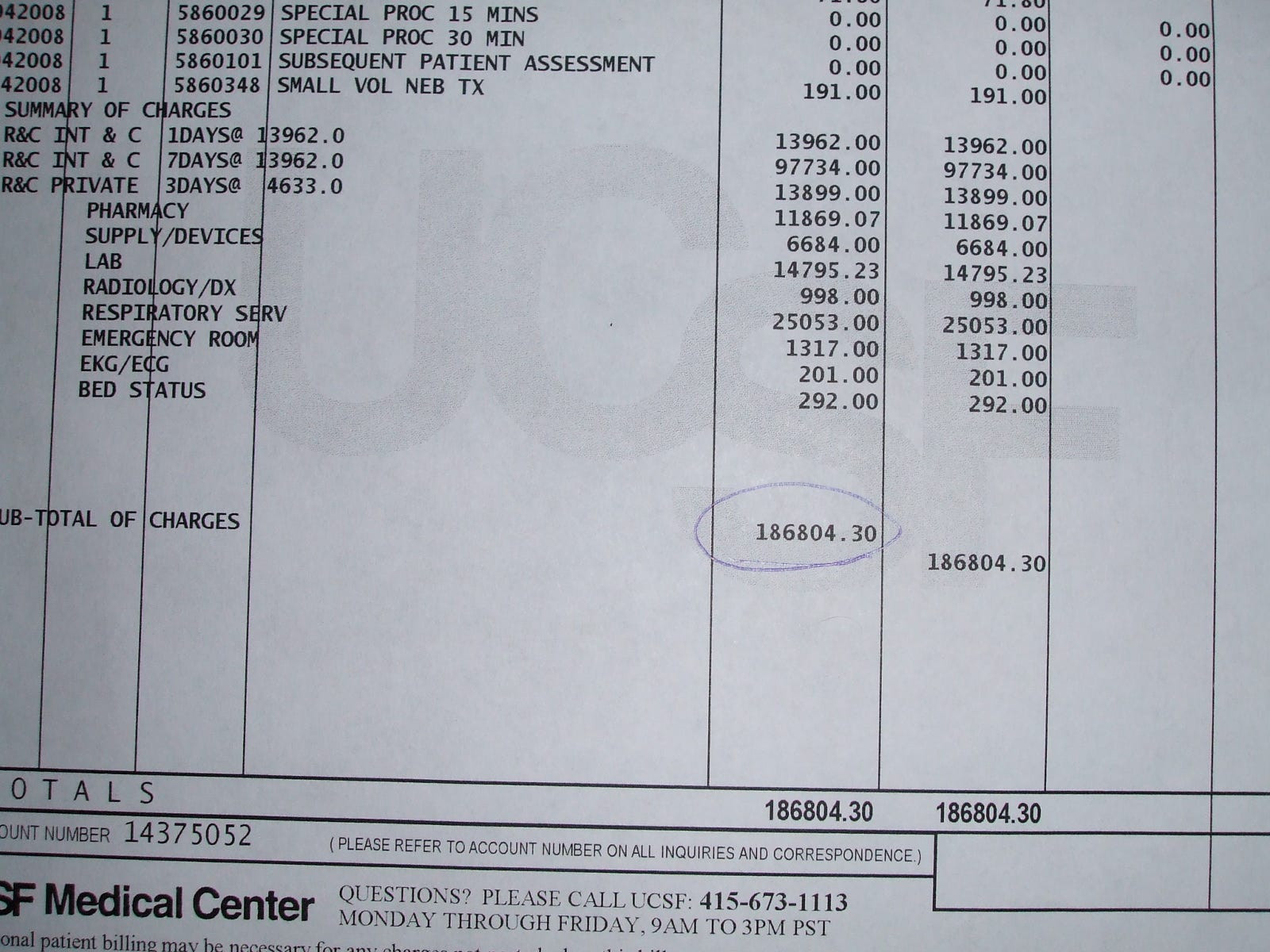 hospital invoice template