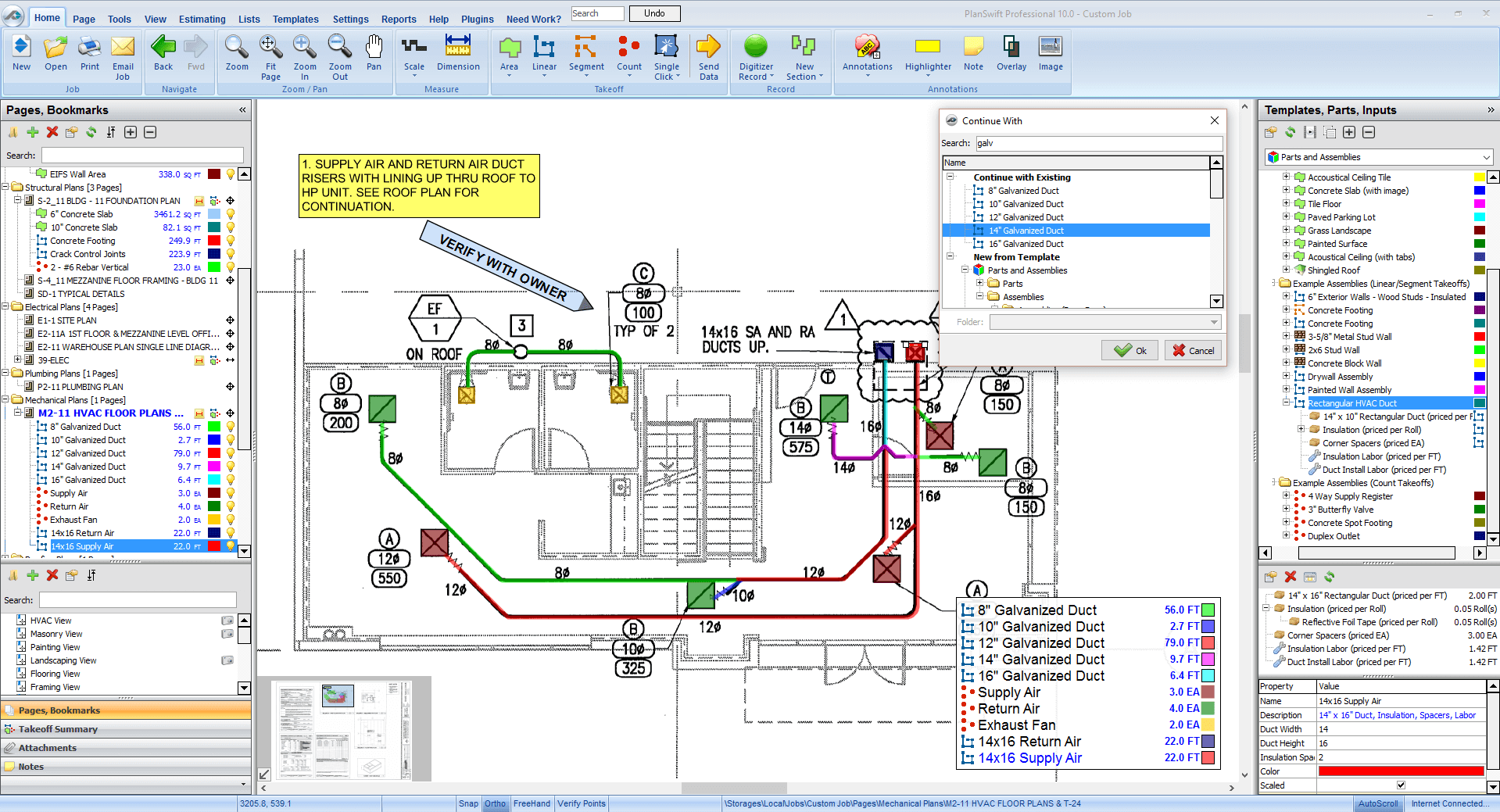 sample hvac estimate template