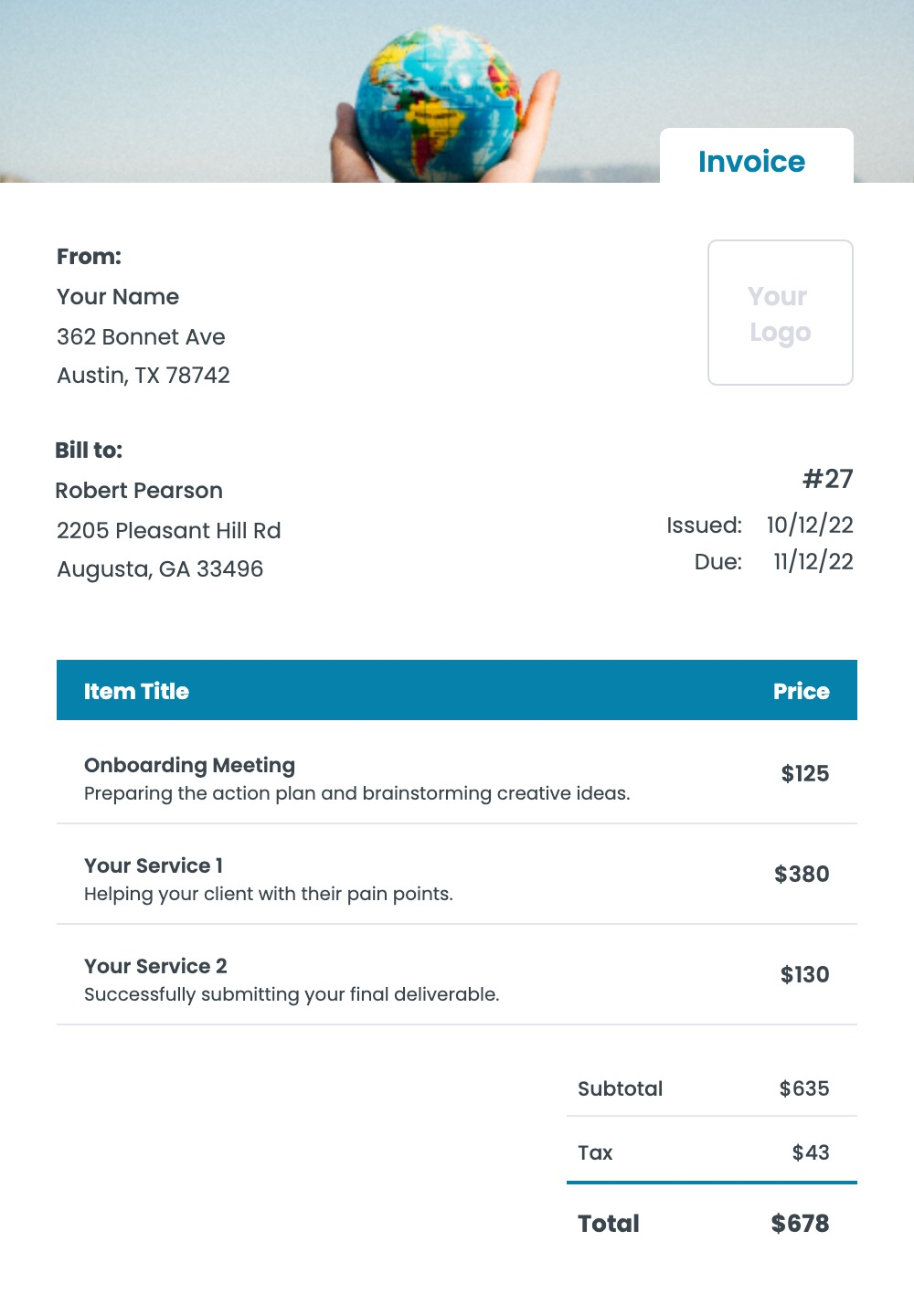 sample interpreter invoice template