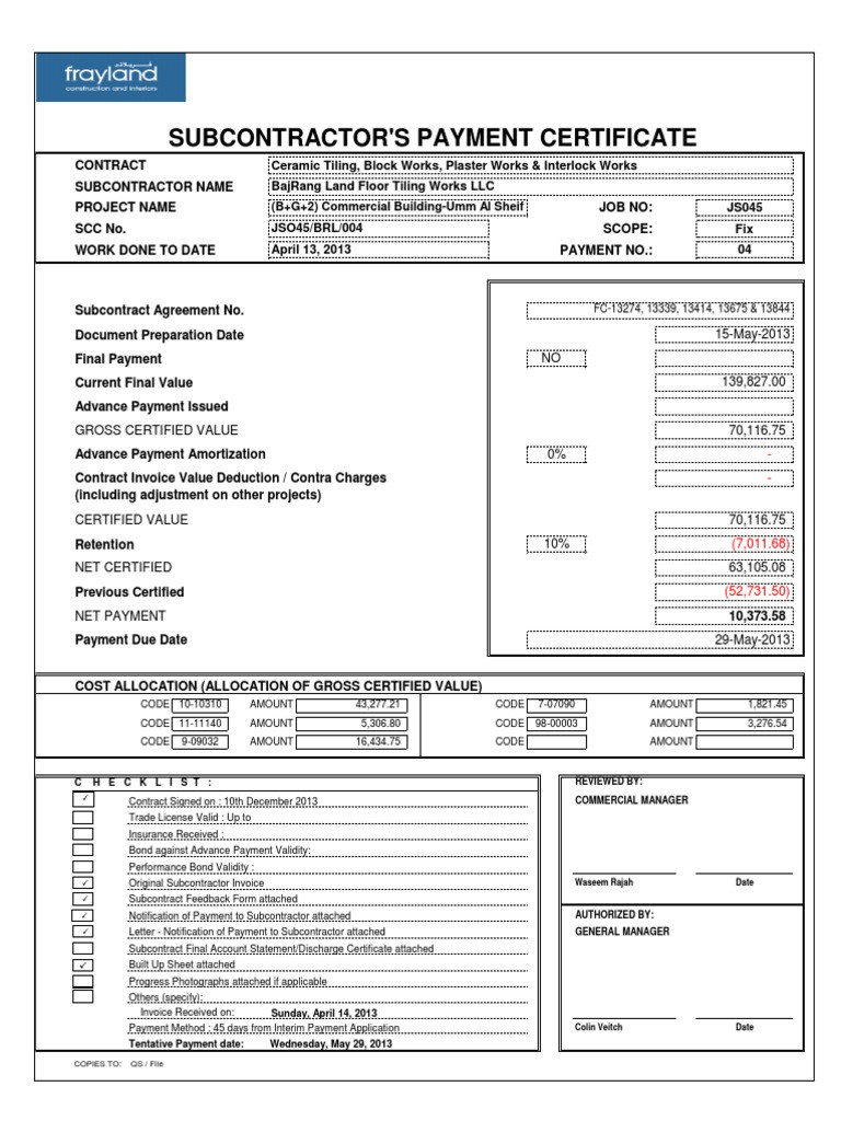 sample tile invoice template