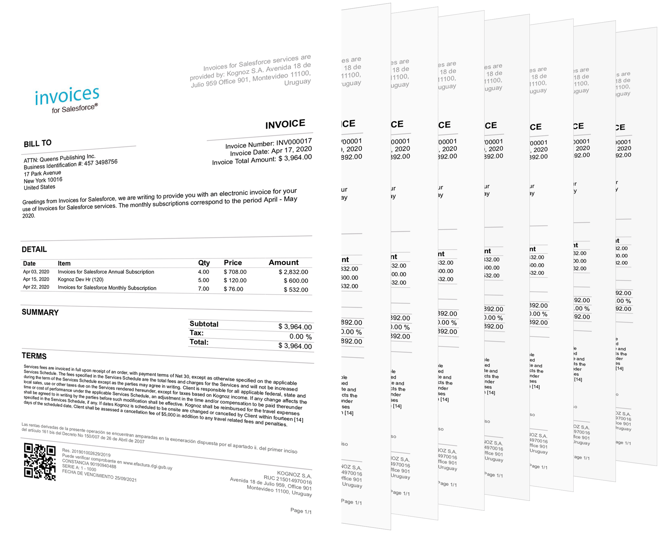 sample salesforce invoice template