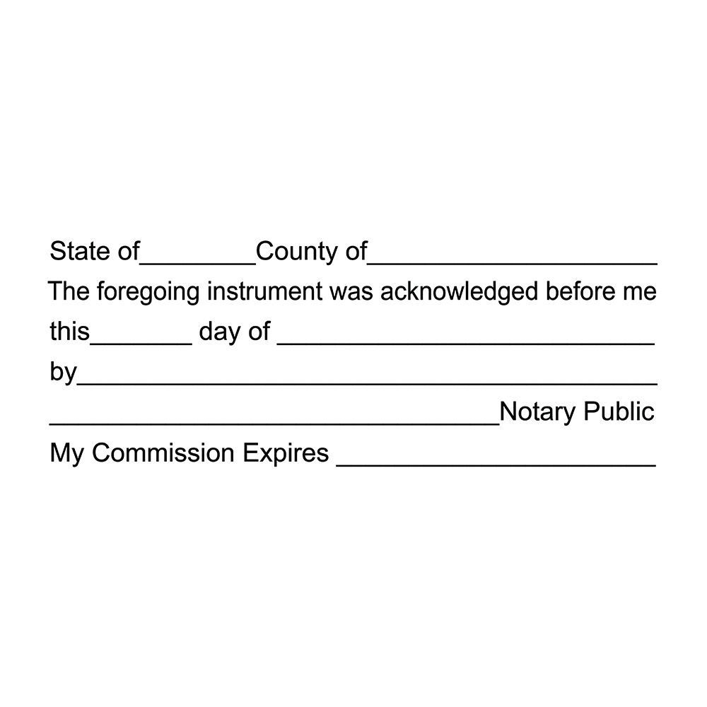 sample Notary Certificate template