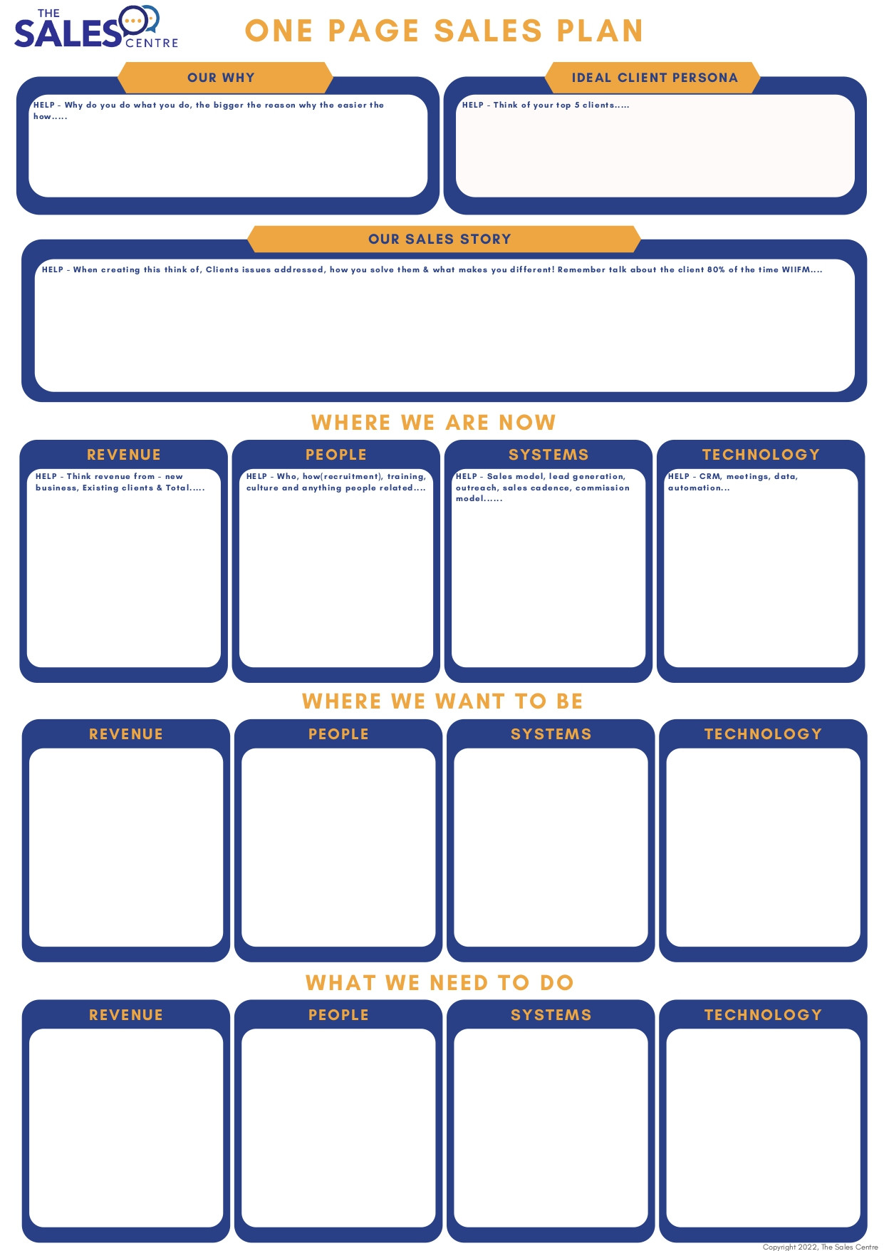 sample sales planner template