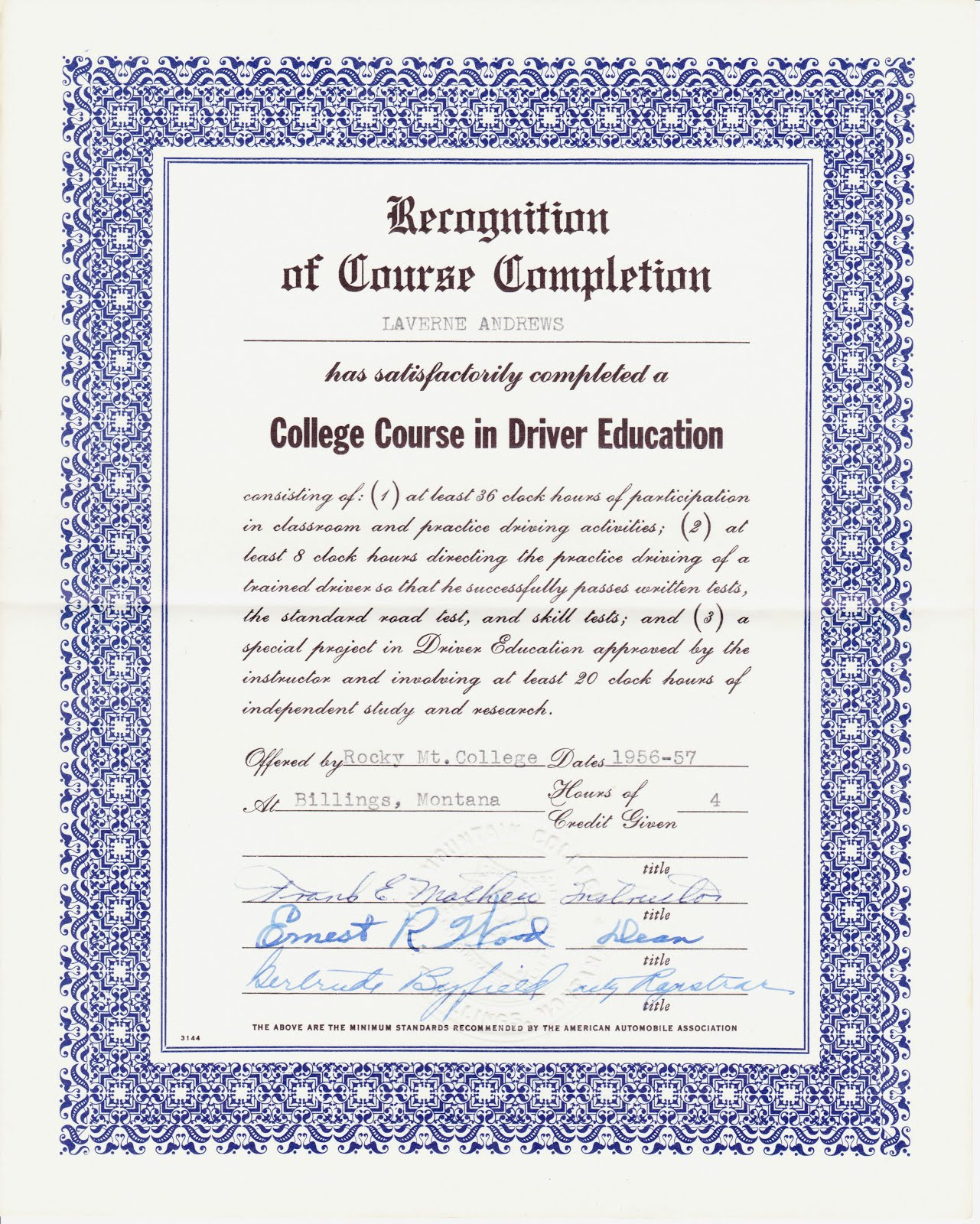 sample driver education completion certificate template