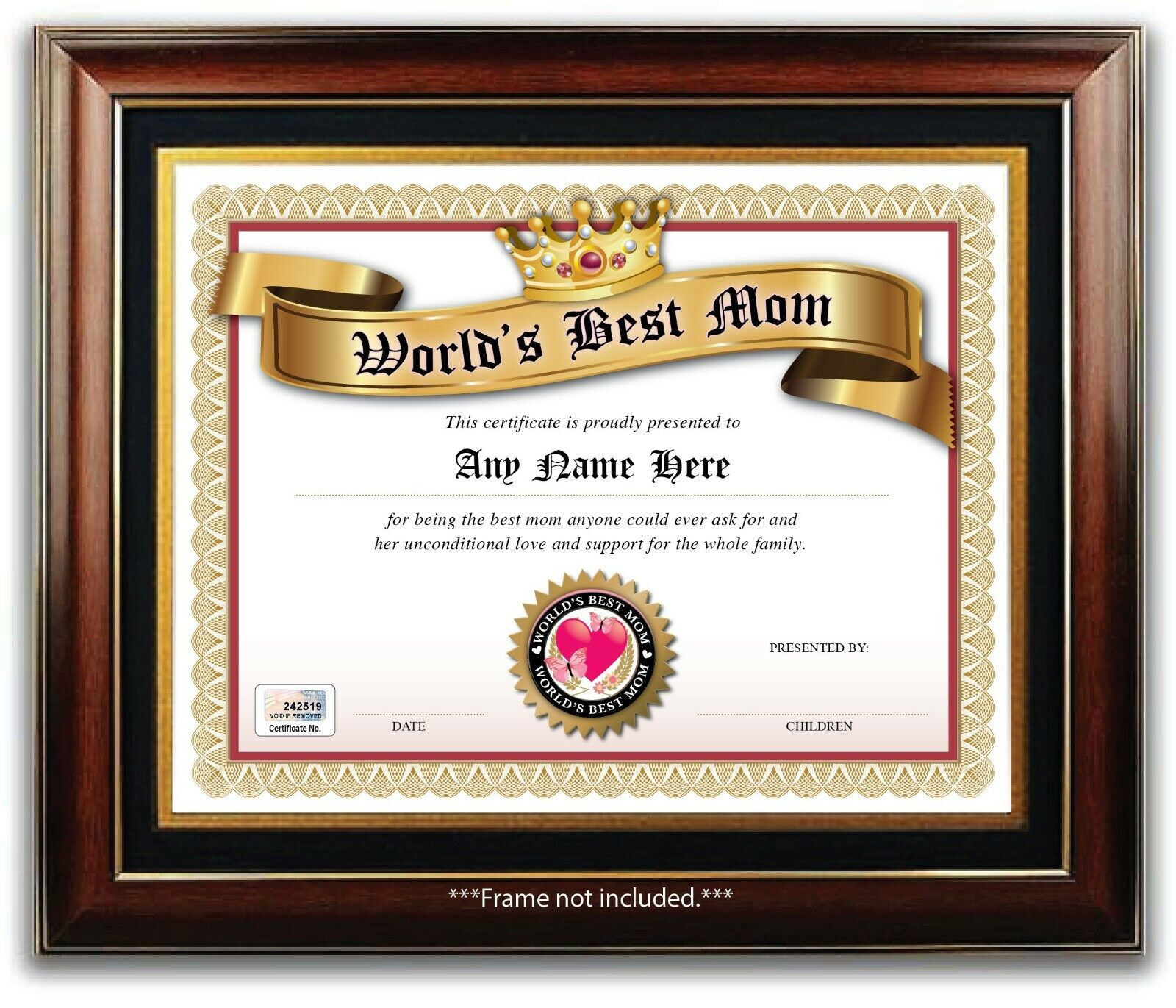 sample best mother award certificate template