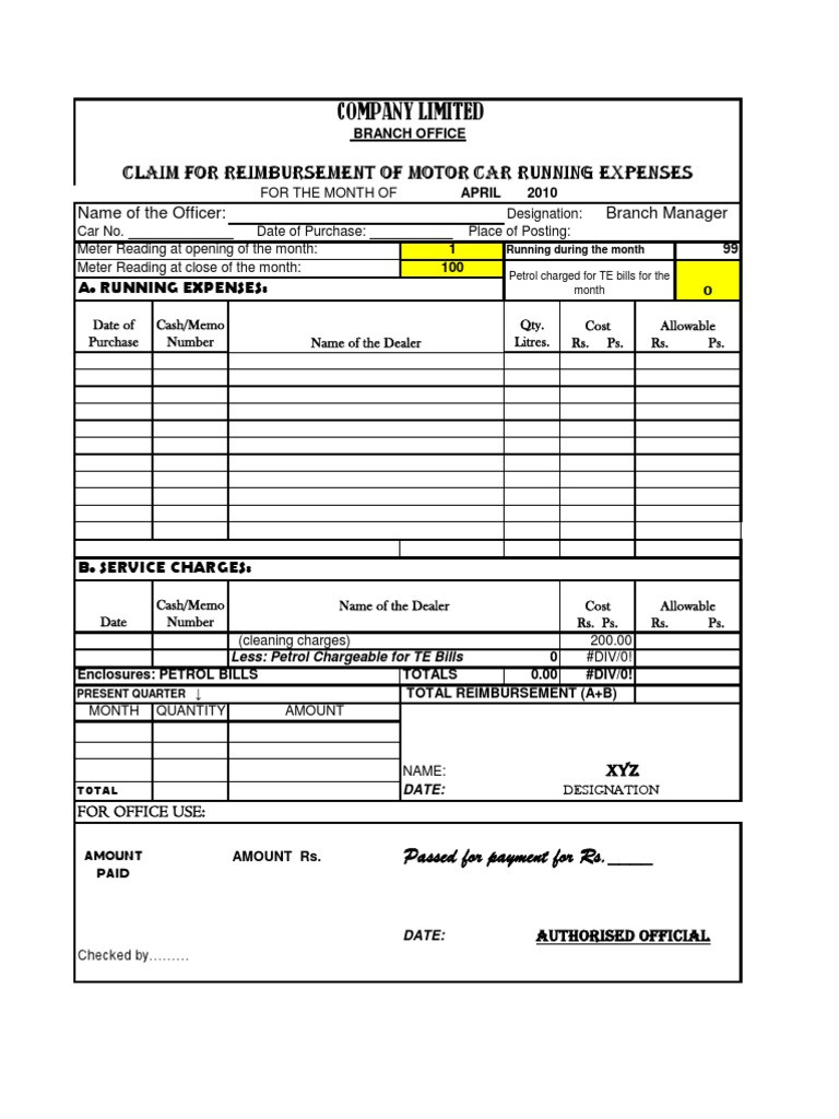 sample fuel invoice template