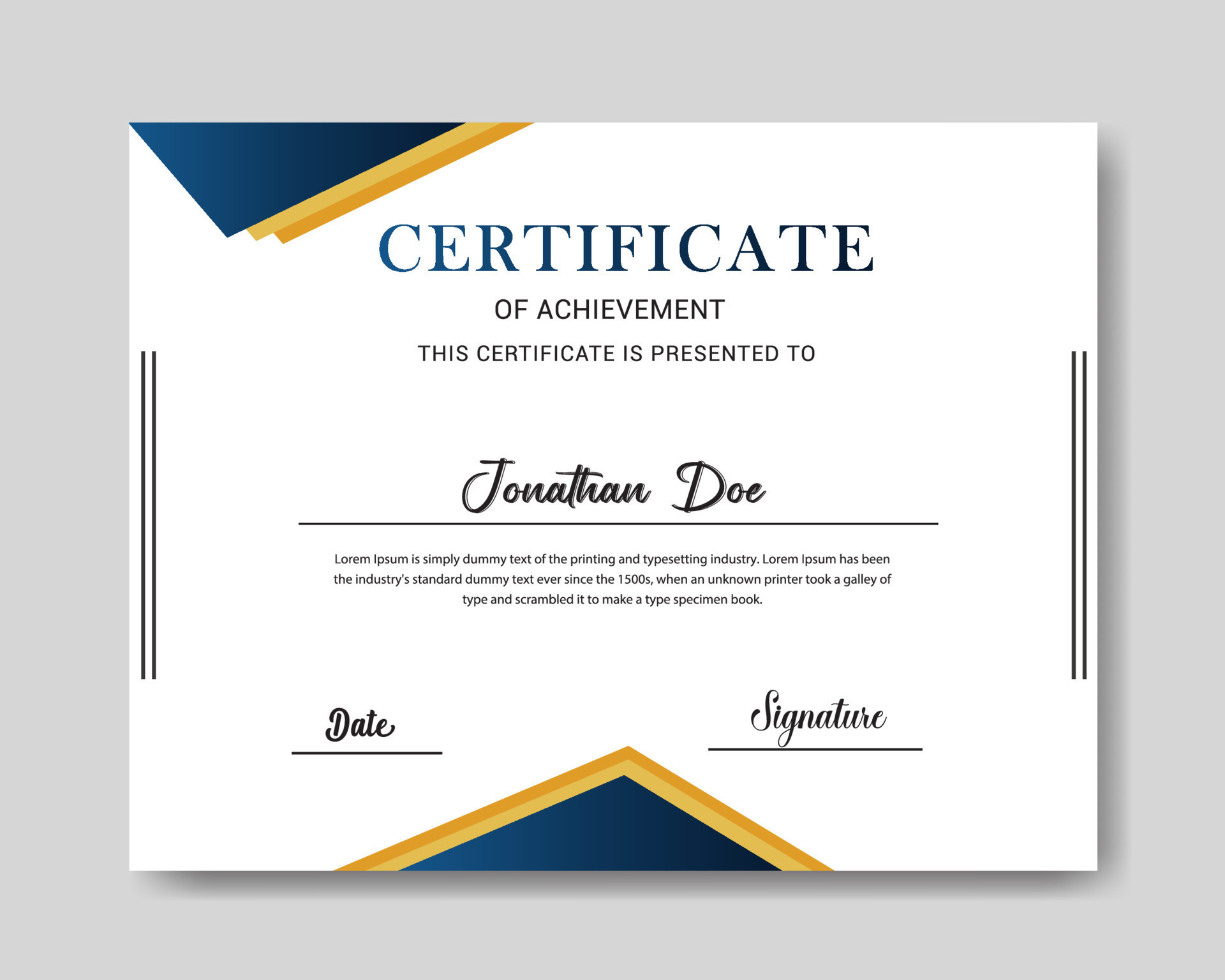 sample Diploma Certificate template