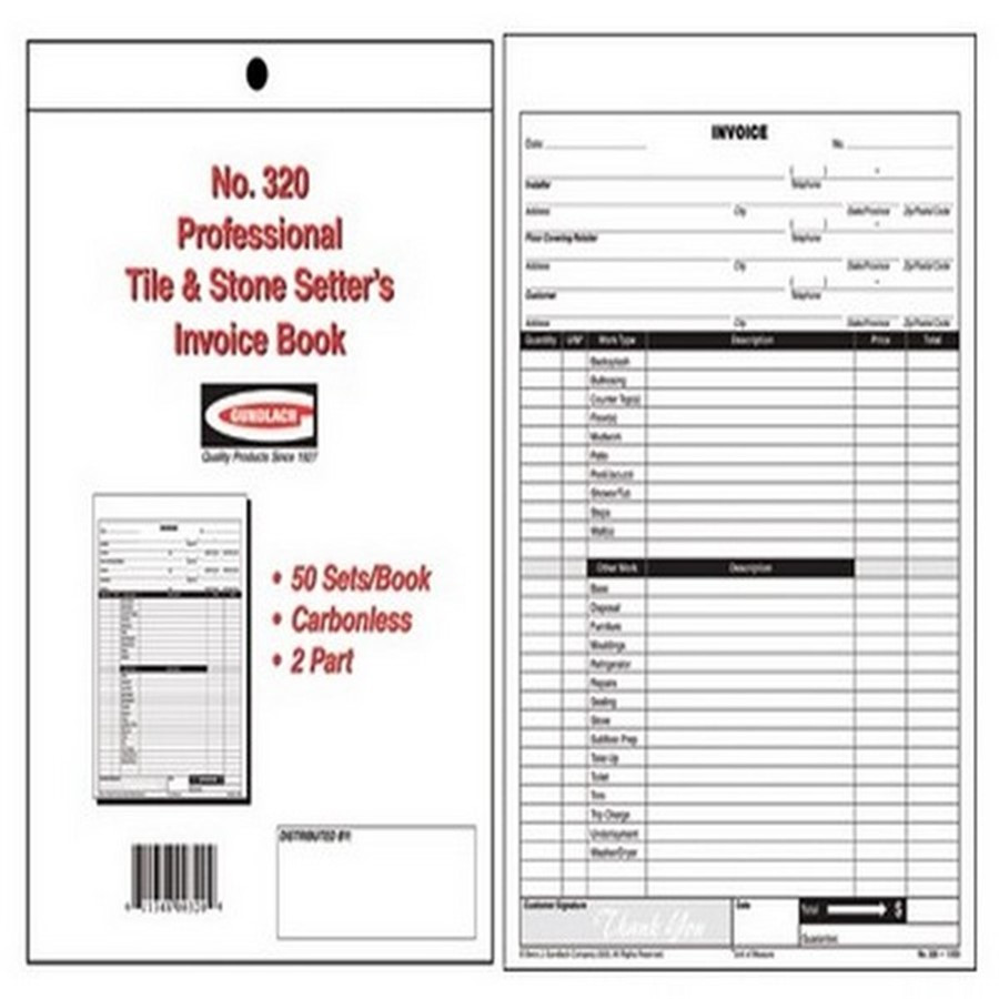 sample tile invoice template