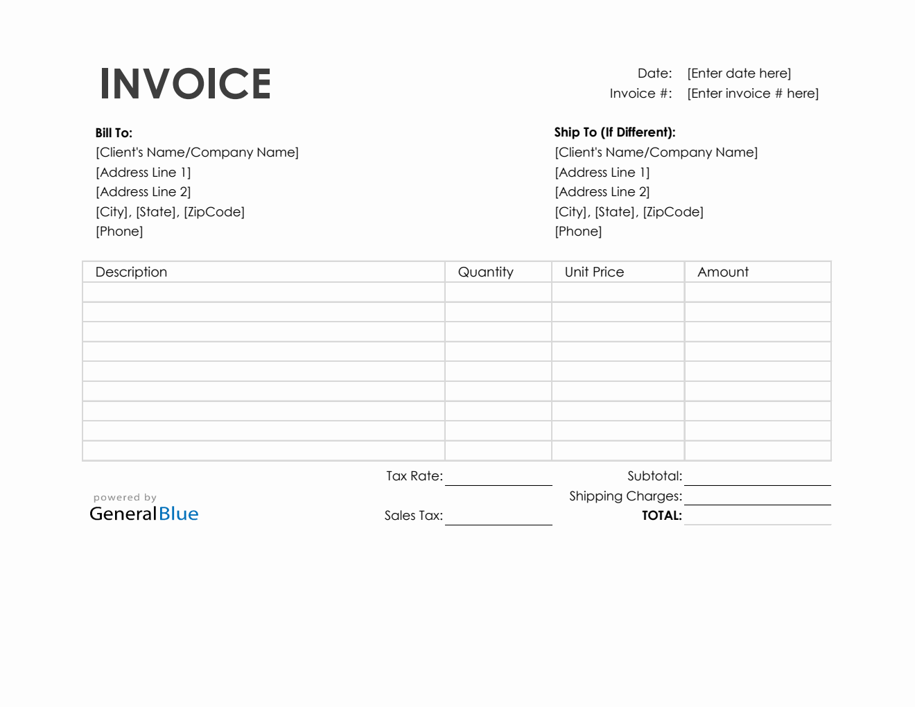 sample purchasing invoice template