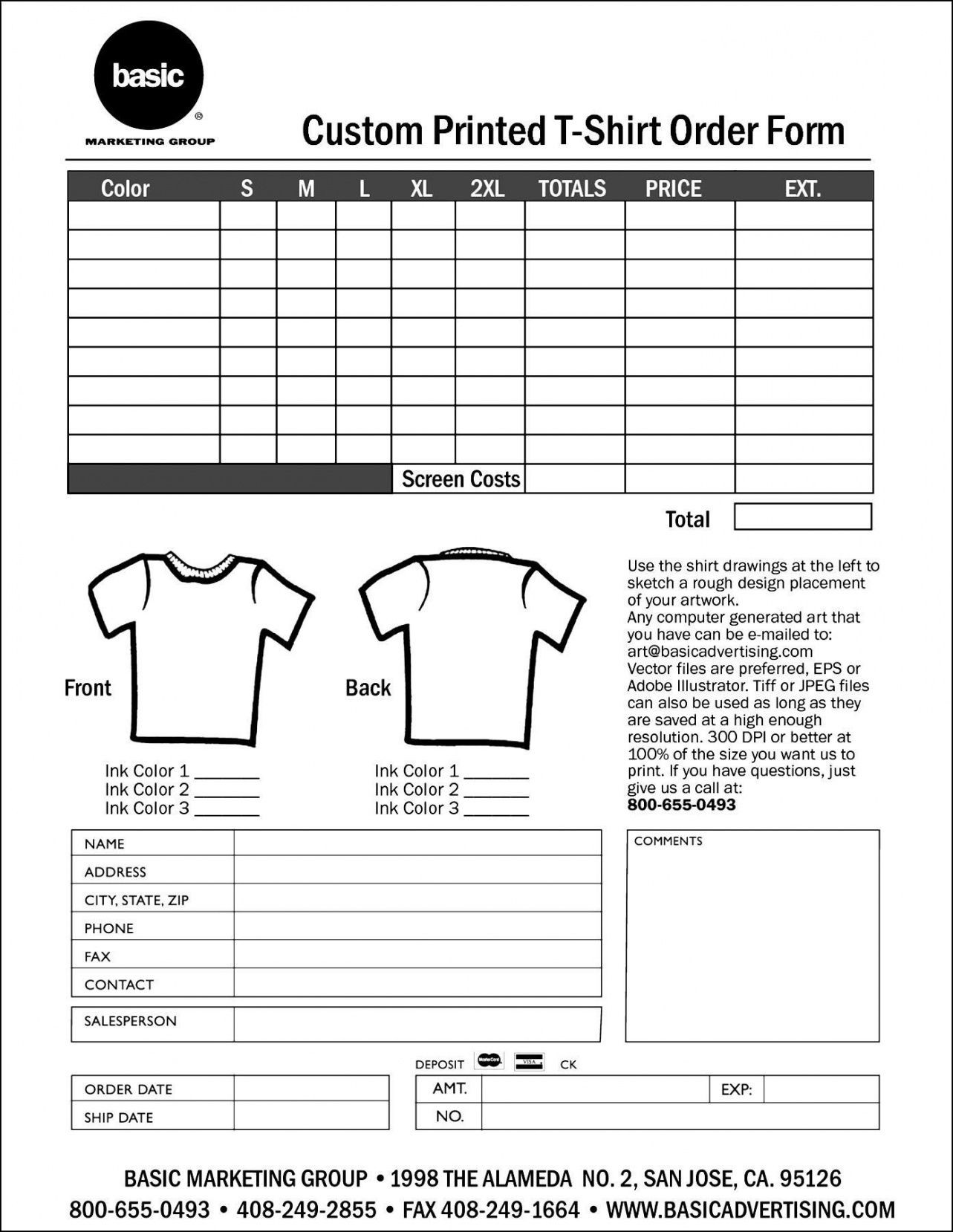 sample screen printing invoice template