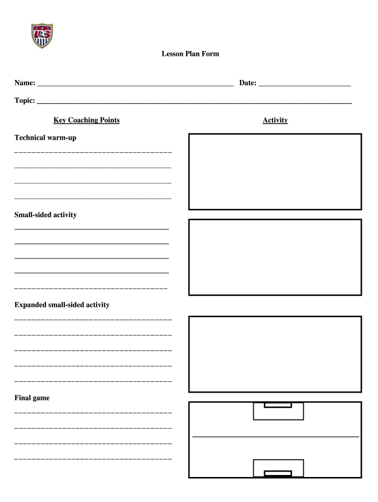 sample soccer practice planner template