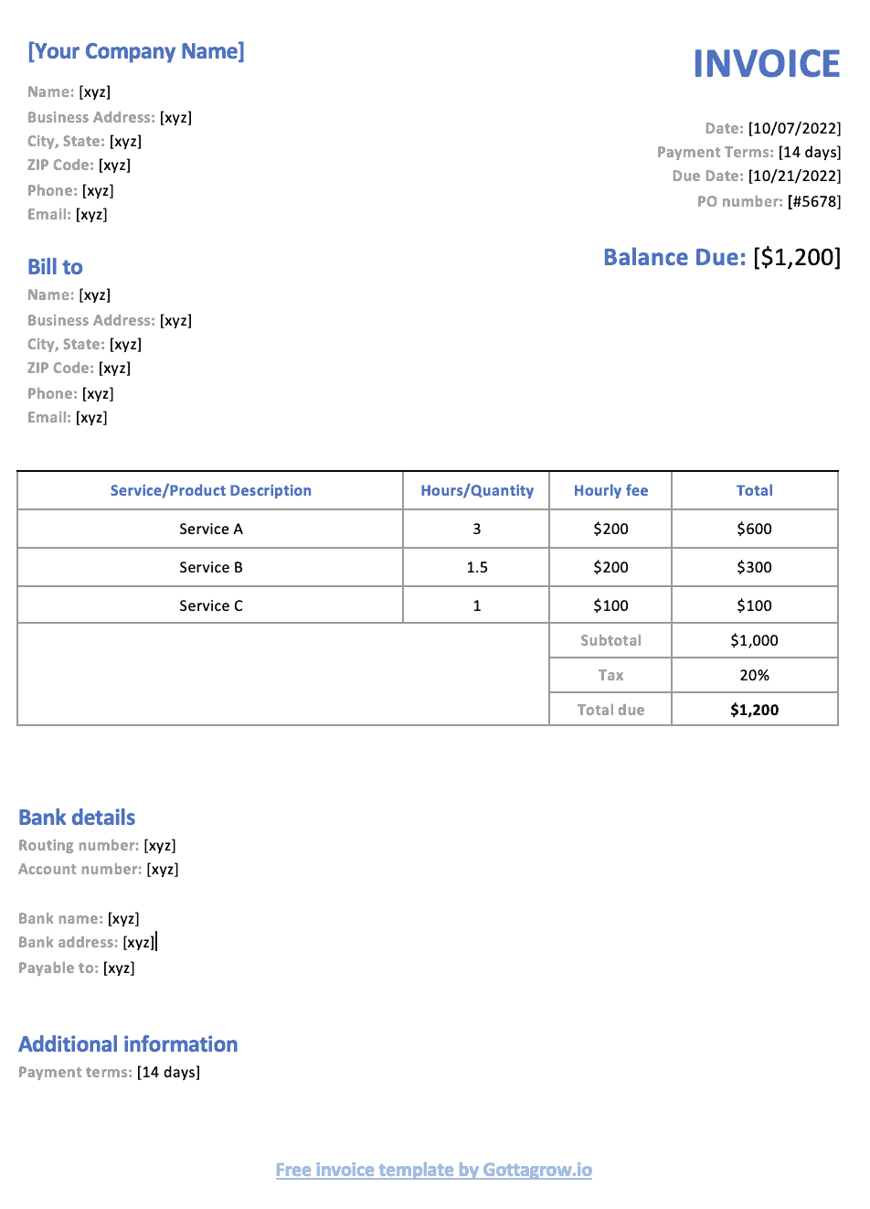 sample speech therapy invoice template