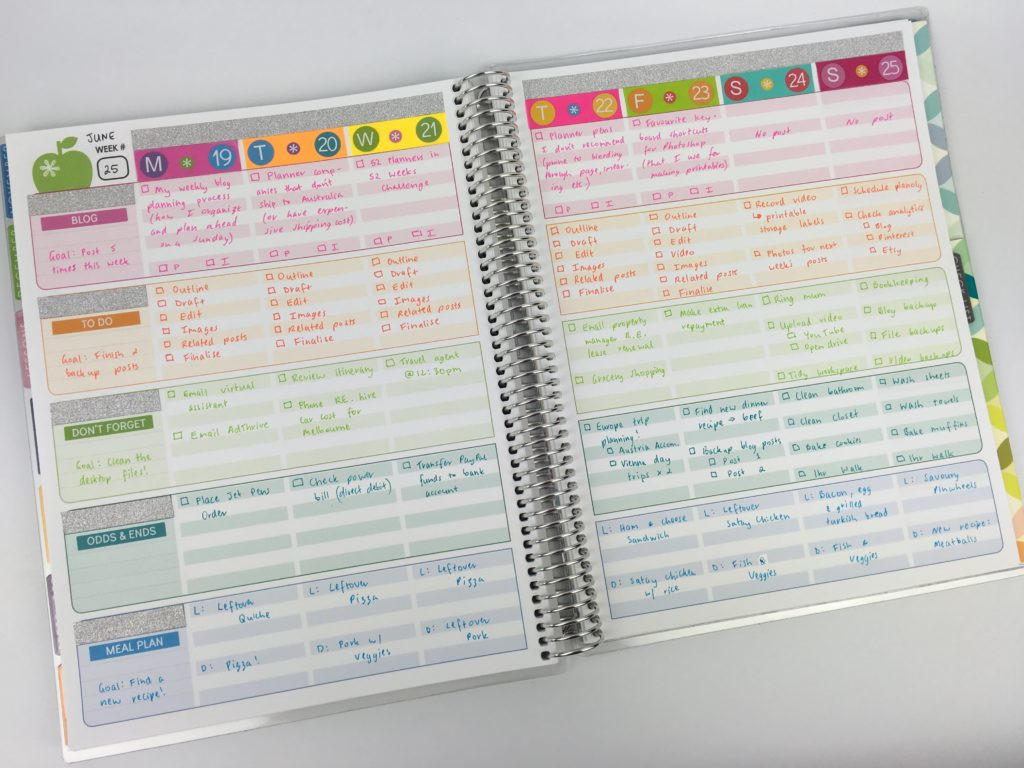 sample teacher weekly planning template