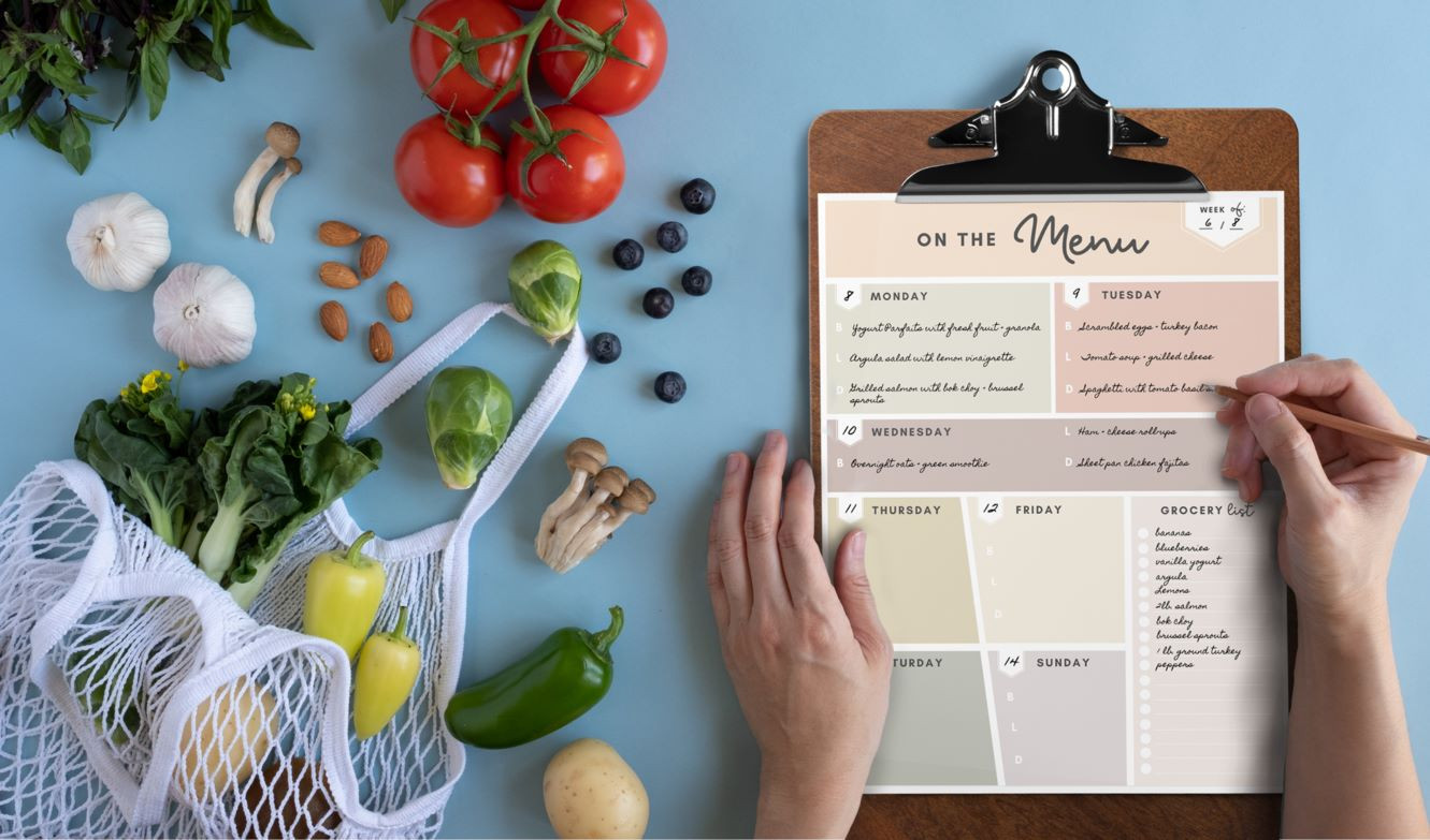 sample menu planning template