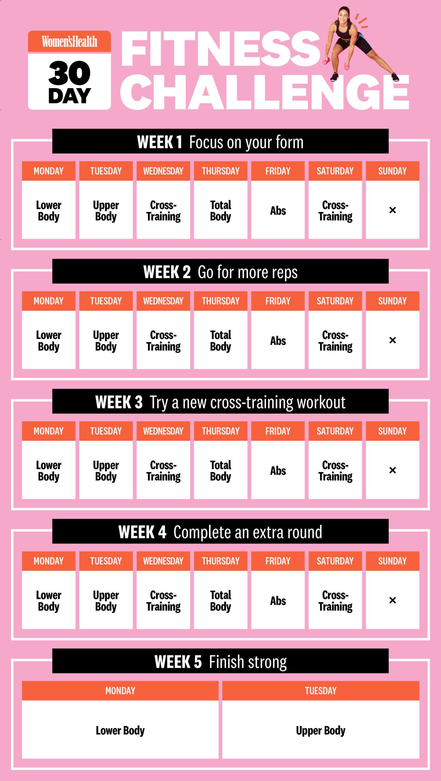 sample workout planning template